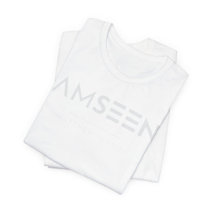I Am Seen T-Shirt - Matthew 10:29-31 Faith Graphic Tee | Monochromatic Edition