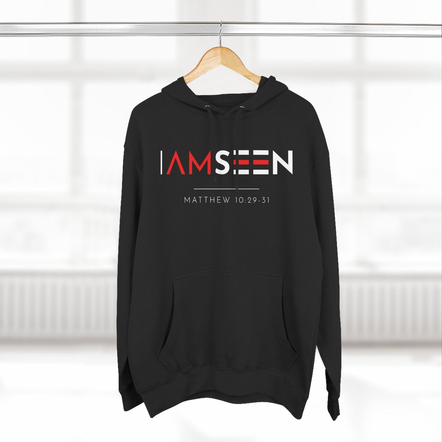 I Am Seen Pullover Hoodie - Matthew 10:29-31 Christian Sweatshirt