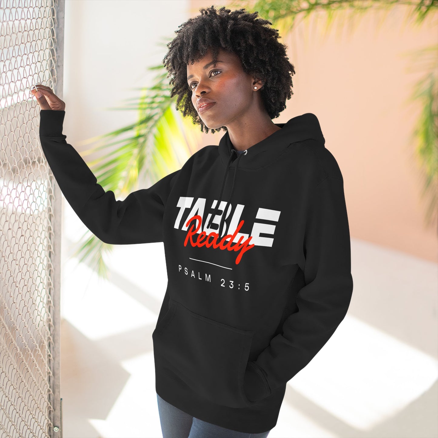 Table Ready Pullover Hoodie - Psalm 23:5 Christian Sweatshirt