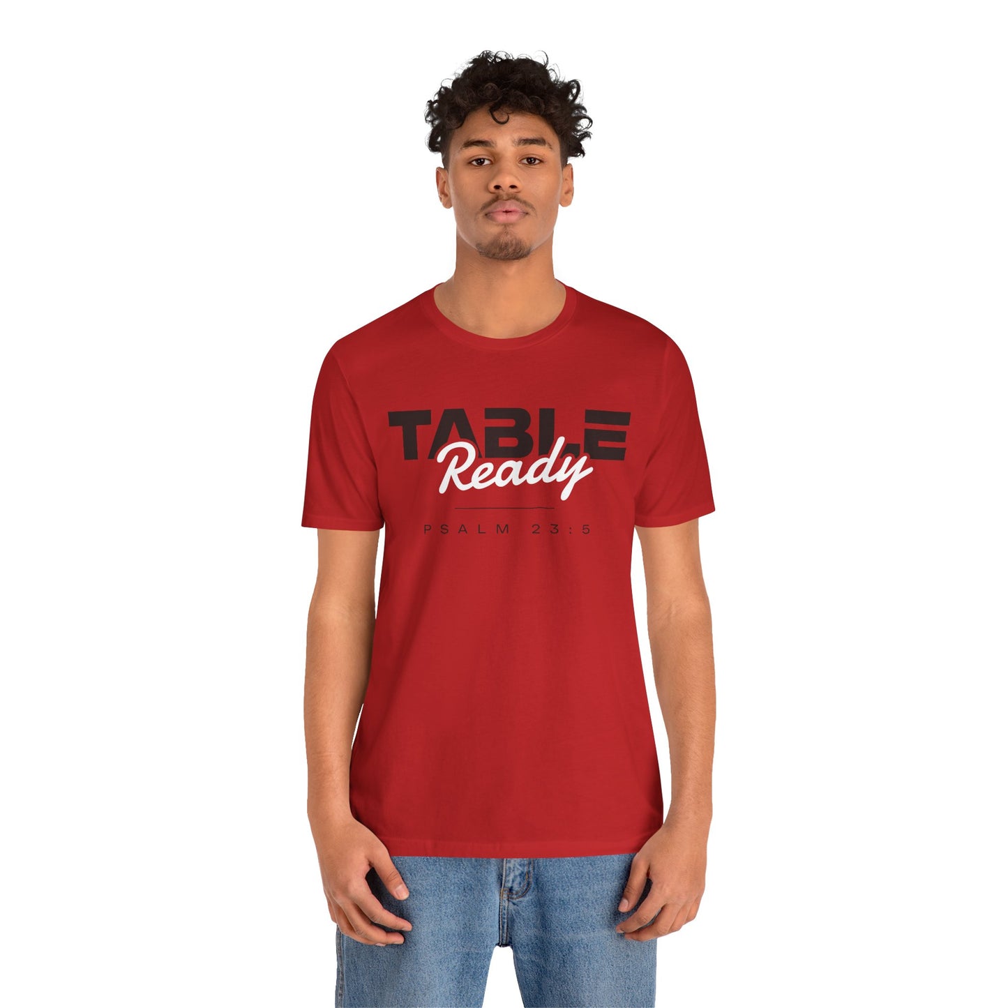 Table Ready T-Shirt - Psalm 23:5 Faith Graphic Tee