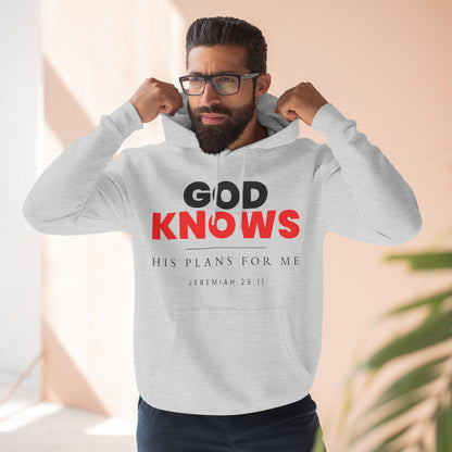 God Knows Pullover Hoodie - Jeremiah 29:11 Christian Sweatshirt