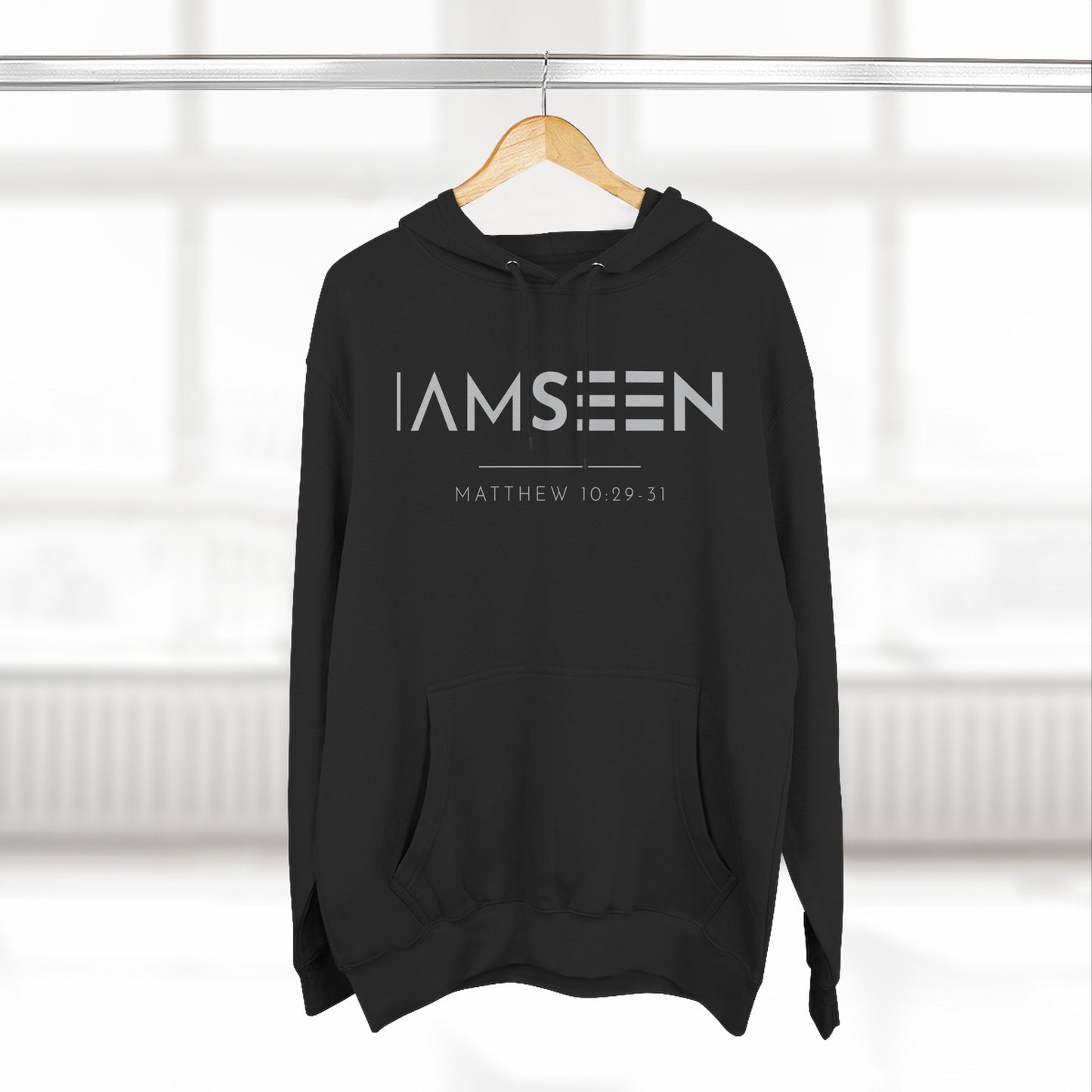 I Am Seen Pullover Hoodie - Matthew 10:29-31 Christian Sweatshirt | Pure Print Edition