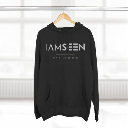 I Am Seen Pullover Hoodie - Matthew 10:29-31 Christian Sweatshirt | Pure Print Edition