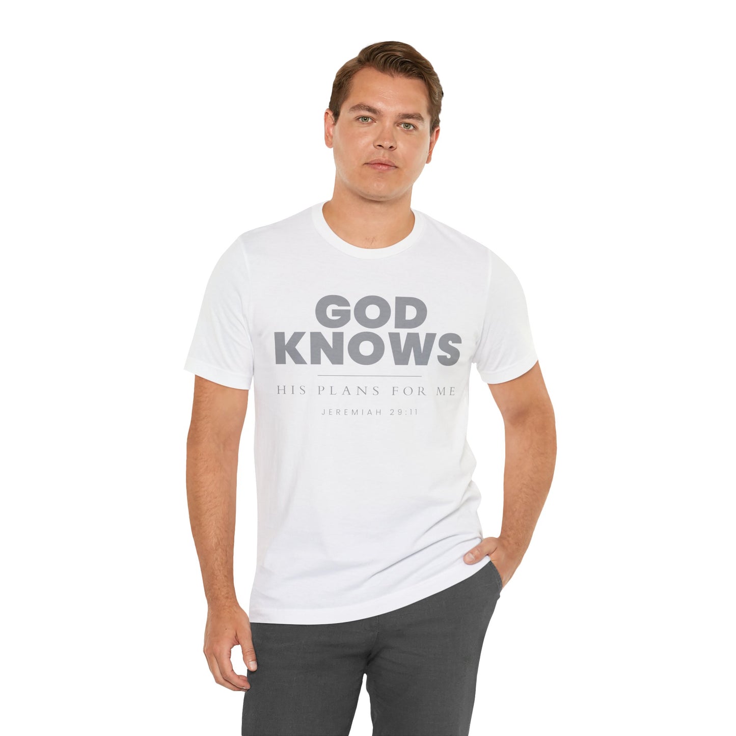 God Knows T-Shirt - Jeremiah 29:11 Faith Graphic Tee | Pure Print Edition