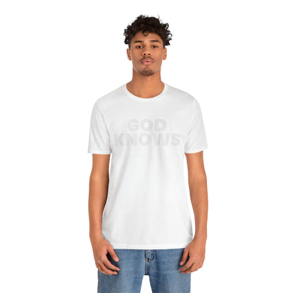 God Knows Tee - Jeremiah 29:11 Faith Graphic Tee | Monochromatic Edition