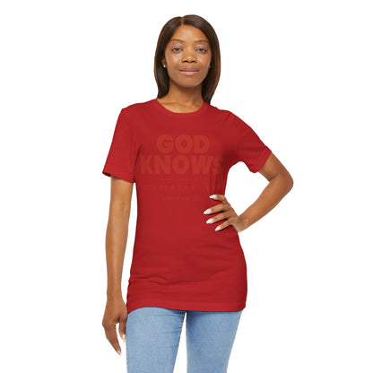 God Knows Tee - Jeremiah 29:11 Faith Graphic Tee | Monochromatic Edition