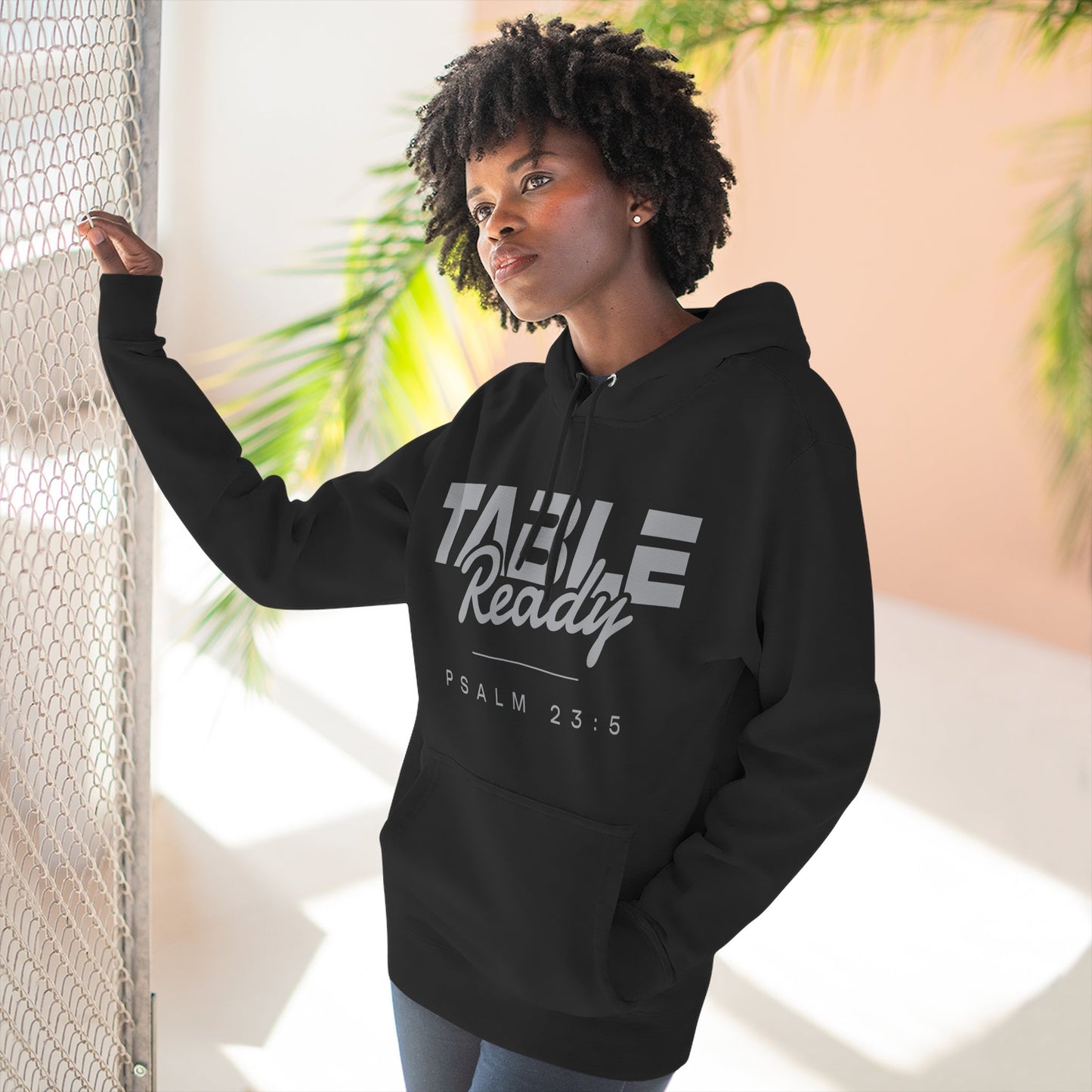 Table Ready Pullover Hoodie - Psalm 23:5 Christian Sweatshirt | Pure Print Edition