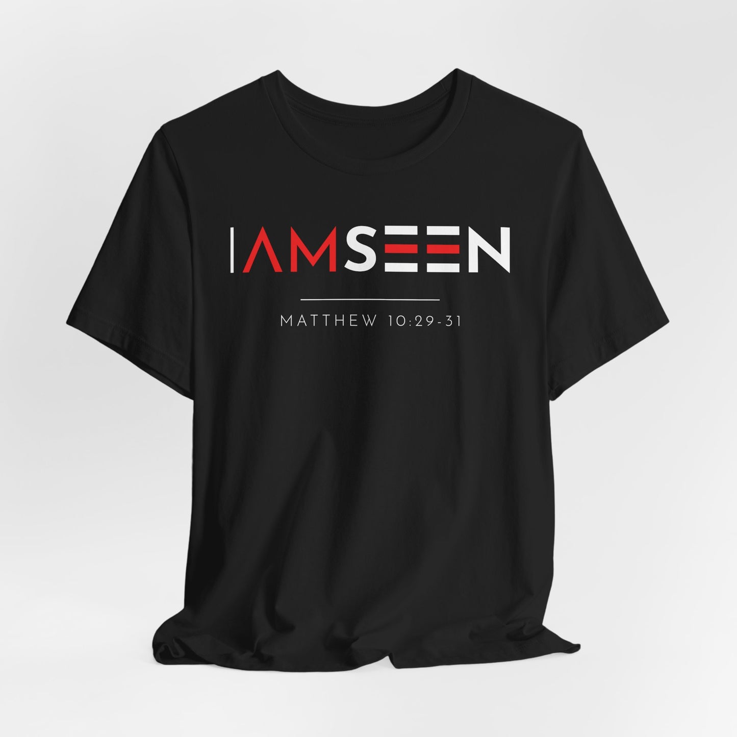 I Am Seen T-Shirt - Matthew 10:29-31 Faith Graphic Tee