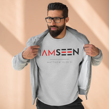 I Am Seen Crewneck Sweatshirt - Matthew 10:29-31 Christian Fleece
