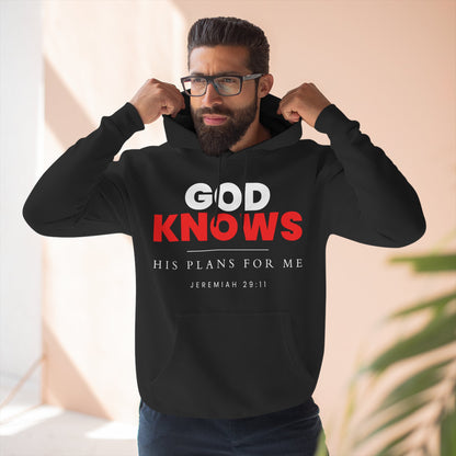 God Knows Pullover Hoodie - Jeremiah 29:11 Christian Sweatshirt