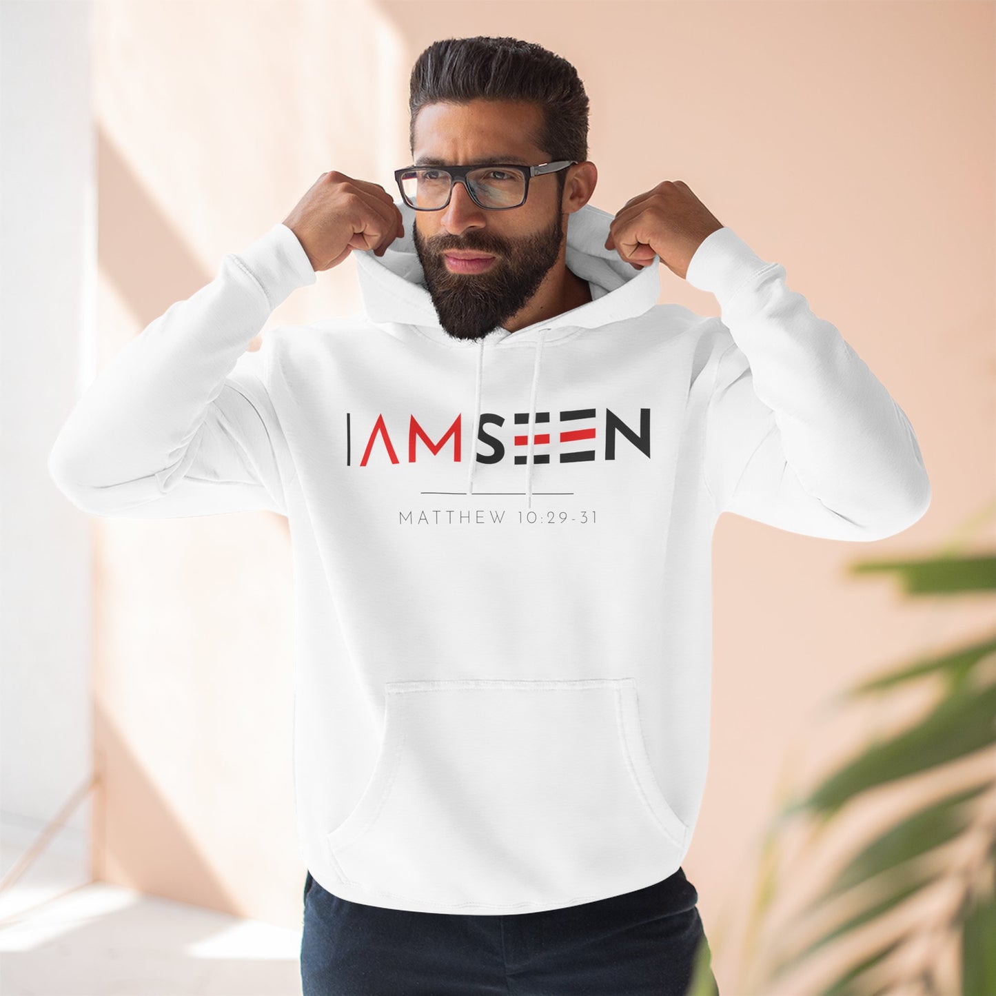 I Am Seen Pullover Hoodie - Matthew 10:29-31 Christian Sweatshirt