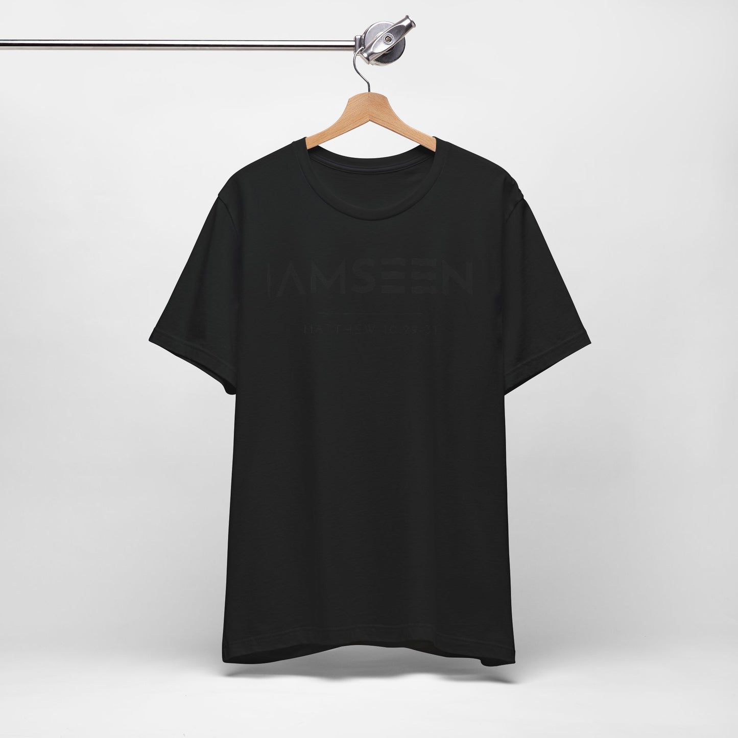 I Am Seen T-Shirt - Matthew 10:29-31 Faith Graphic Tee | Monochromatic Edition
