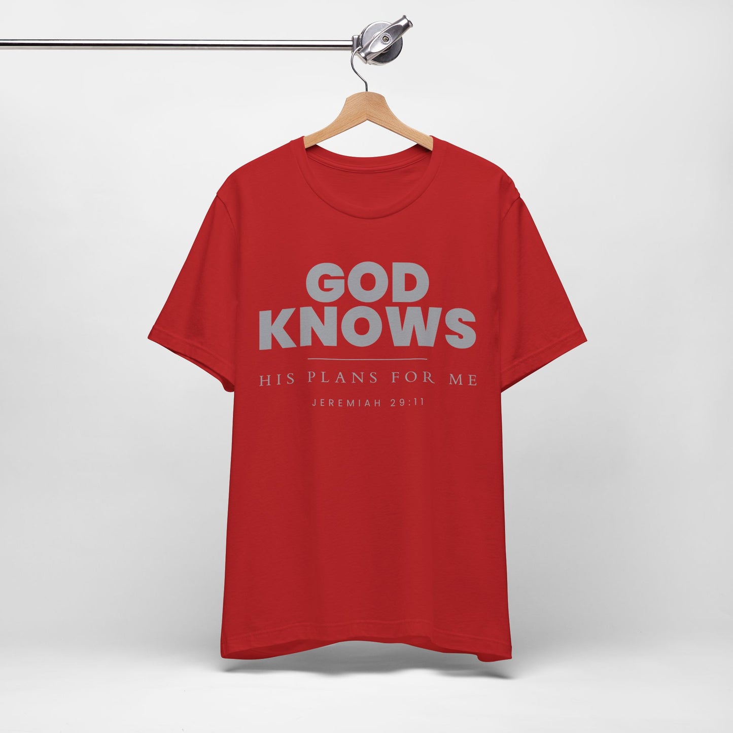 God Knows T-Shirt - Jeremiah 29:11 Faith Graphic Tee | Pure Print Edition