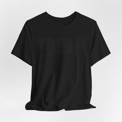 Table Ready T-Shirt - Psalm 23:5 Faith Graphic Tee | Monochromatic Edition