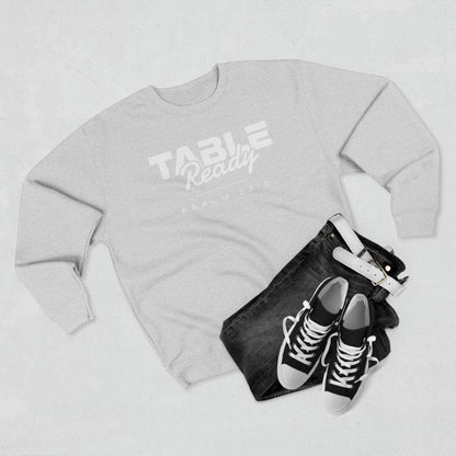 Table Ready Crewneck Sweatshirt - Psalm 23:5 Christian Fleece | Pure Print Edition