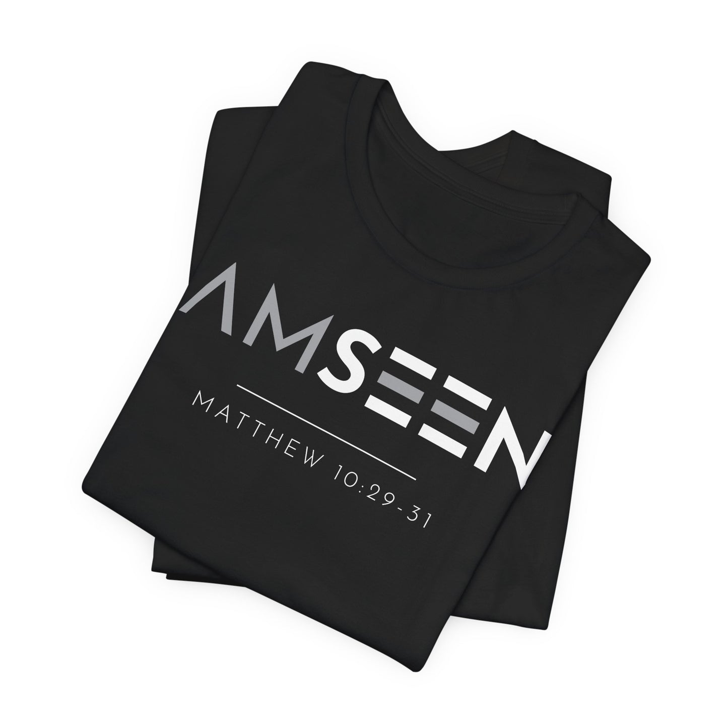 I Am Seen T-Shirt - Matthew 10:29-31 Faith Graphic Tee | Contrast Edition