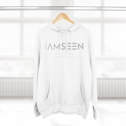 I Am Seen Pullover Hoodie - Matthew 10:29-31 Christian Sweatshirt | Pure Print Edition