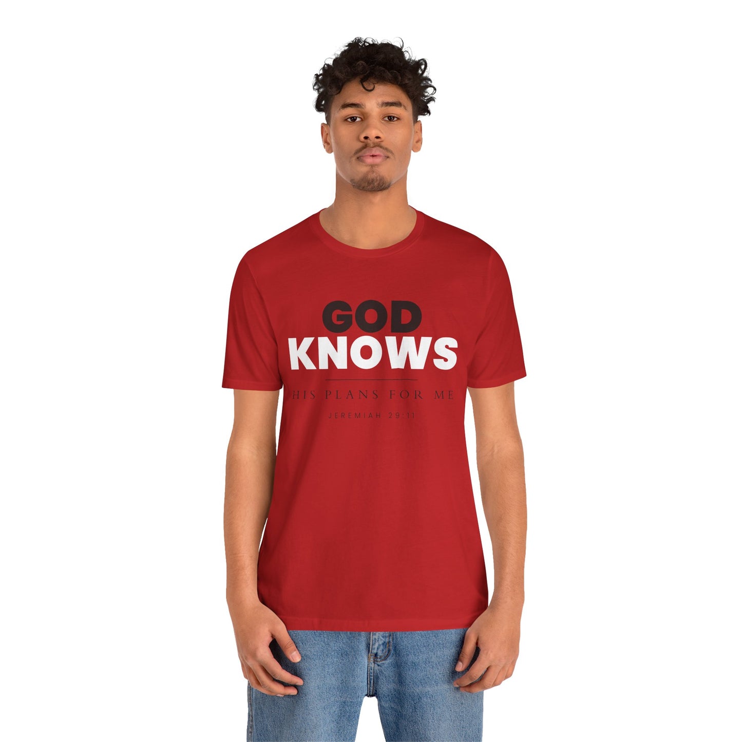 God Knows T-Shirt - Jeremiah 29:11 Faith Graphic Tee