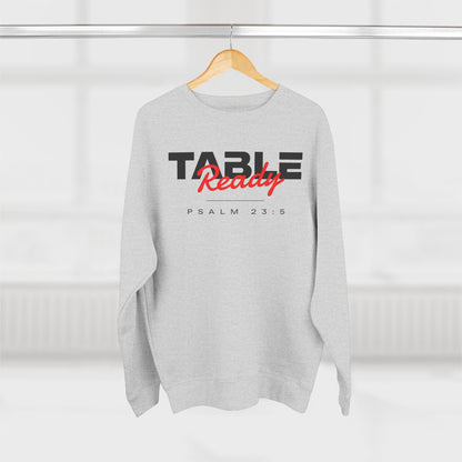 Table Ready Crewneck Sweatshirt - Psalm 23:5 Christian Fleece