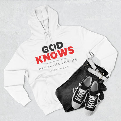 God Knows Pullover Hoodie - Jeremiah 29:11 Christian Sweatshirt