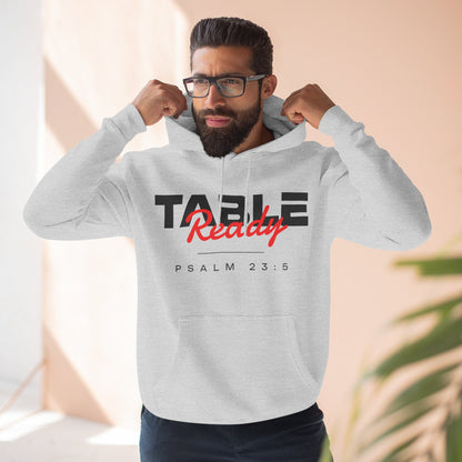 Table Ready Pullover Hoodie - Psalm 23:5 Christian Sweatshirt