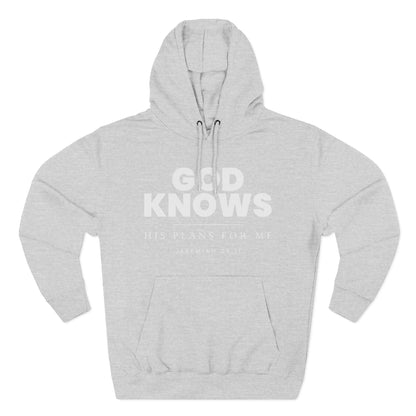 God Knows Pullover Hoodie - Jeremiah 29:11 Christian Sweatshirt | Pure Print Edition