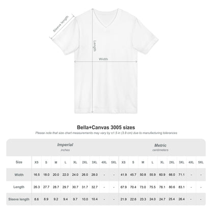 I Am Seen V-Neck Tee - Matthew 10:29-31 Faith Graphic Tee | Monochromatic Edition