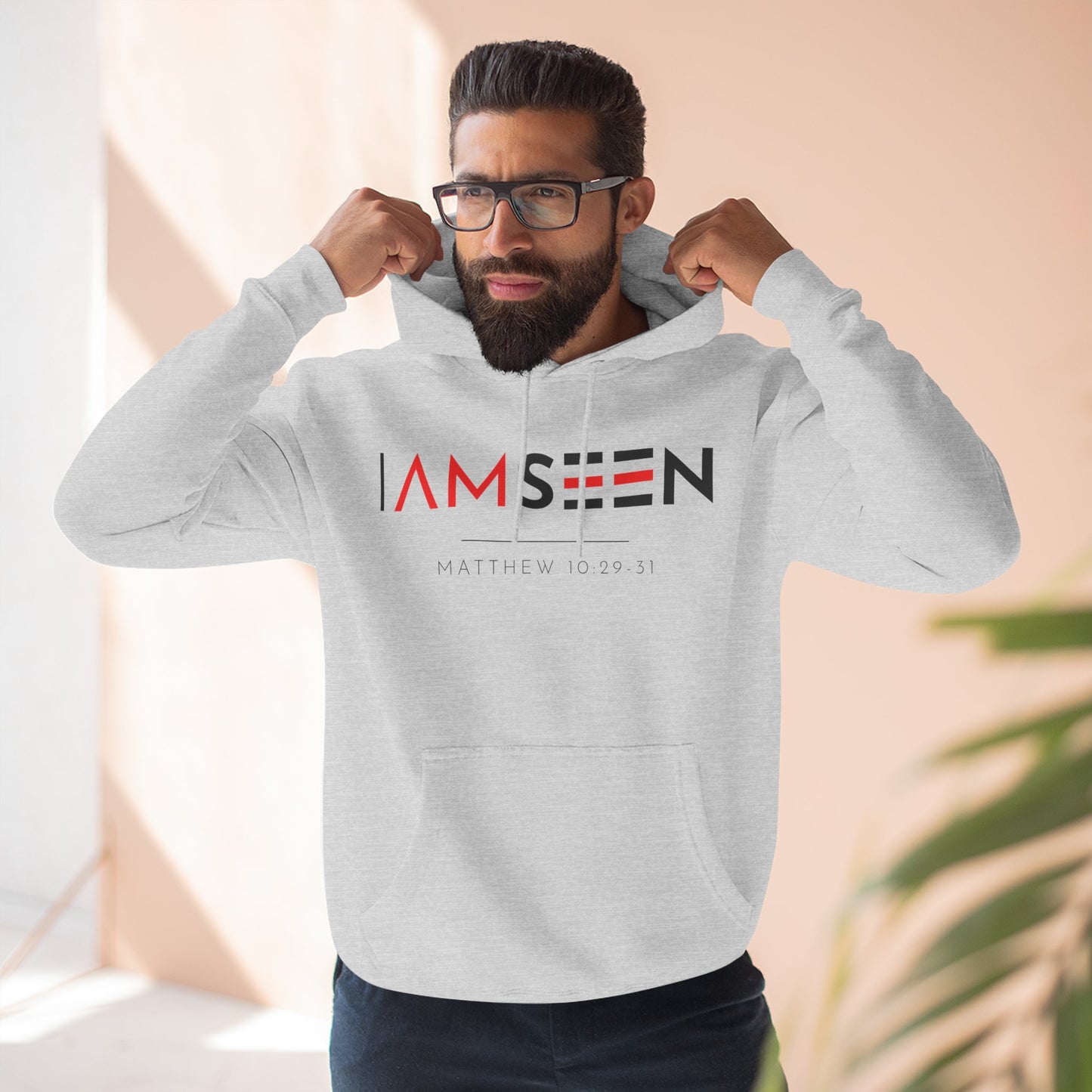 I Am Seen Pullover Hoodie - Matthew 10:29-31 Christian Sweatshirt