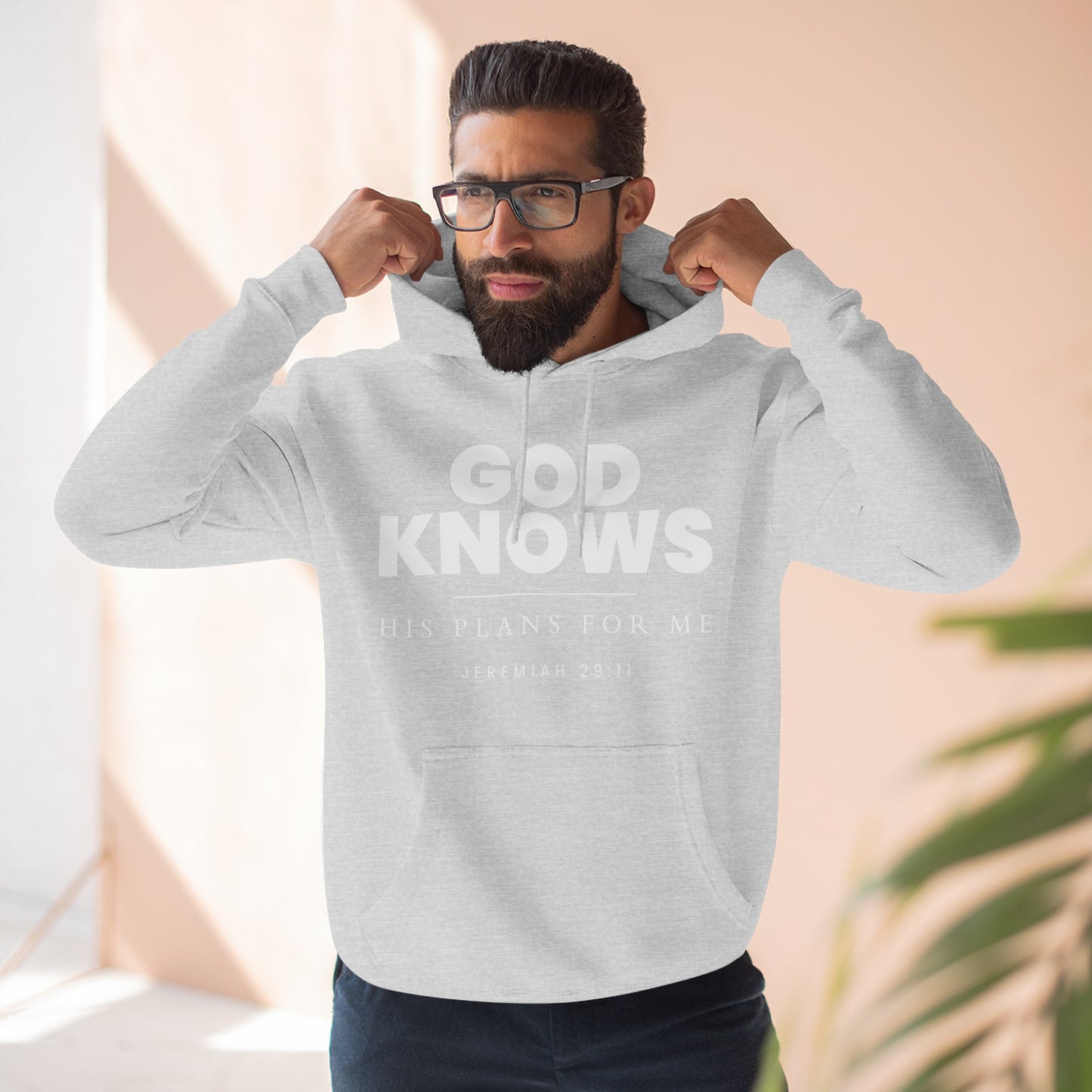 God Knows Pullover Hoodie - Jeremiah 29:11 Christian Sweatshirt | Pure Print Edition