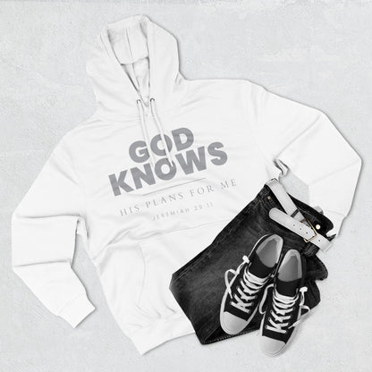 God Knows Pullover Hoodie - Jeremiah 29:11 Christian Sweatshirt | Pure Print Edition