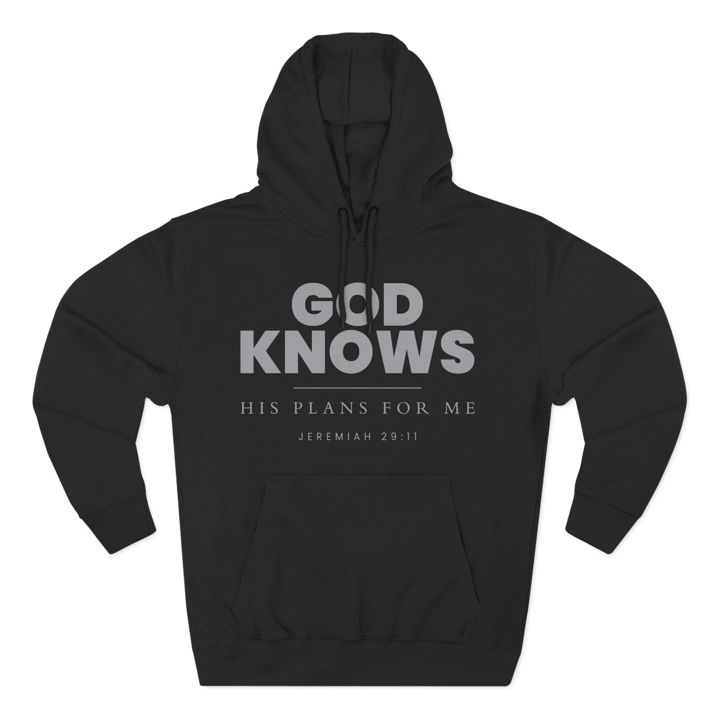 God Knows Pullover Hoodie - Jeremiah 29:11 Christian Sweatshirt | Pure Print Edition