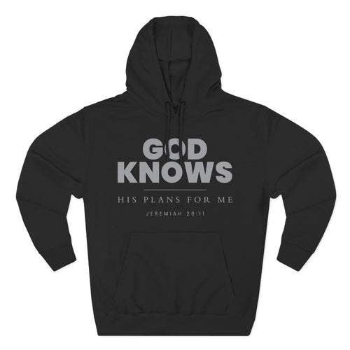 God Knows Pullover Hoodie - Jeremiah 29:11 Christian Sweatshirt | Pure Print Edition