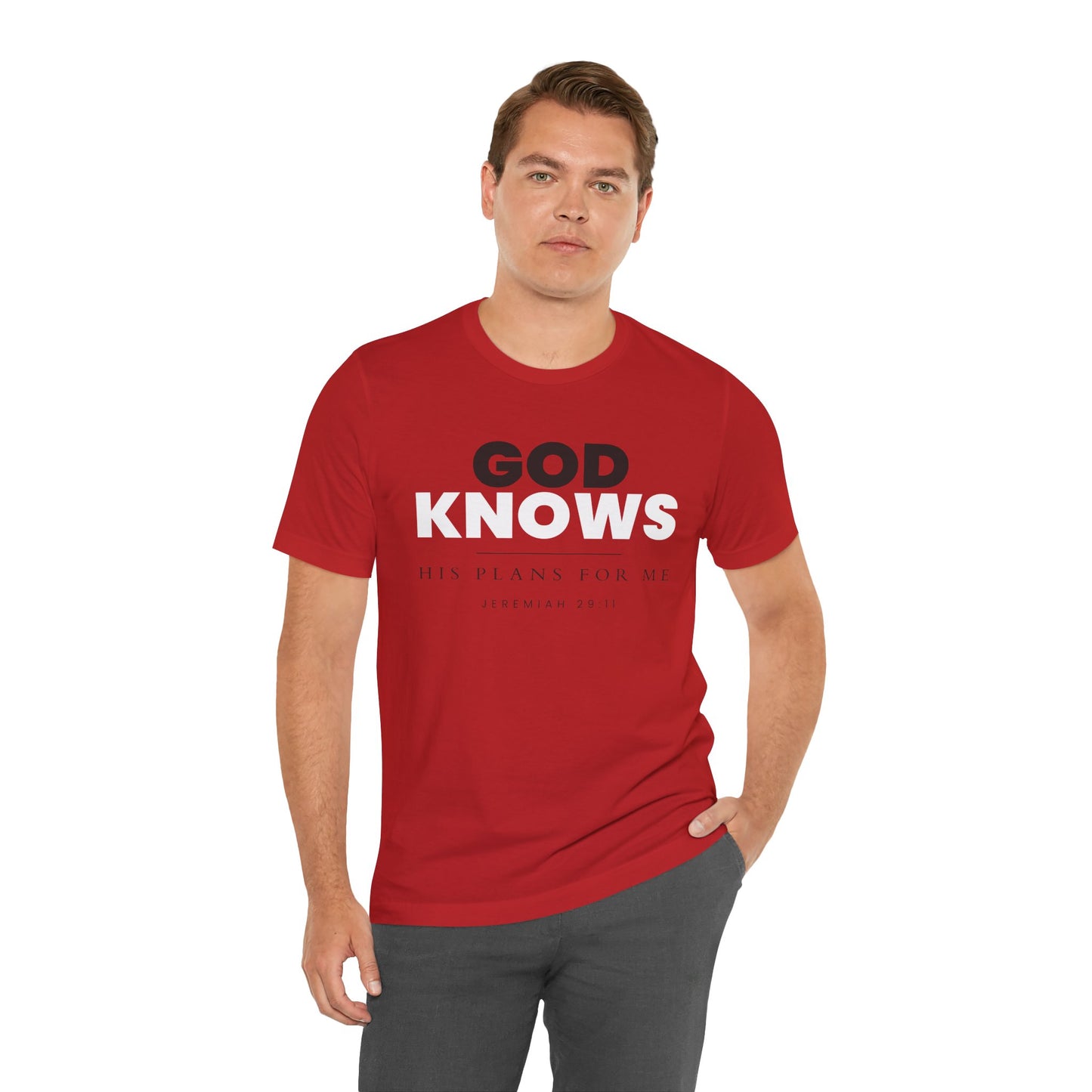 God Knows T-Shirt - Jeremiah 29:11 Faith Graphic Tee