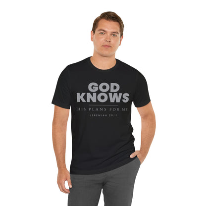 God Knows T-Shirt - Jeremiah 29:11 Faith Graphic Tee | Pure Print Edition