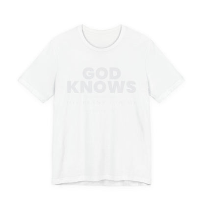 God Knows Tee - Jeremiah 29:11 Faith Graphic Tee | Monochromatic Edition