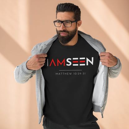 I Am Seen Crewneck Sweatshirt - Matthew 10:29-31 Christian Fleece