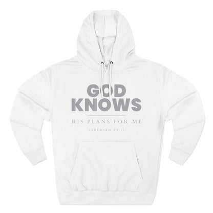 God Knows Pullover Hoodie - Jeremiah 29:11 Christian Sweatshirt | Pure Print Edition
