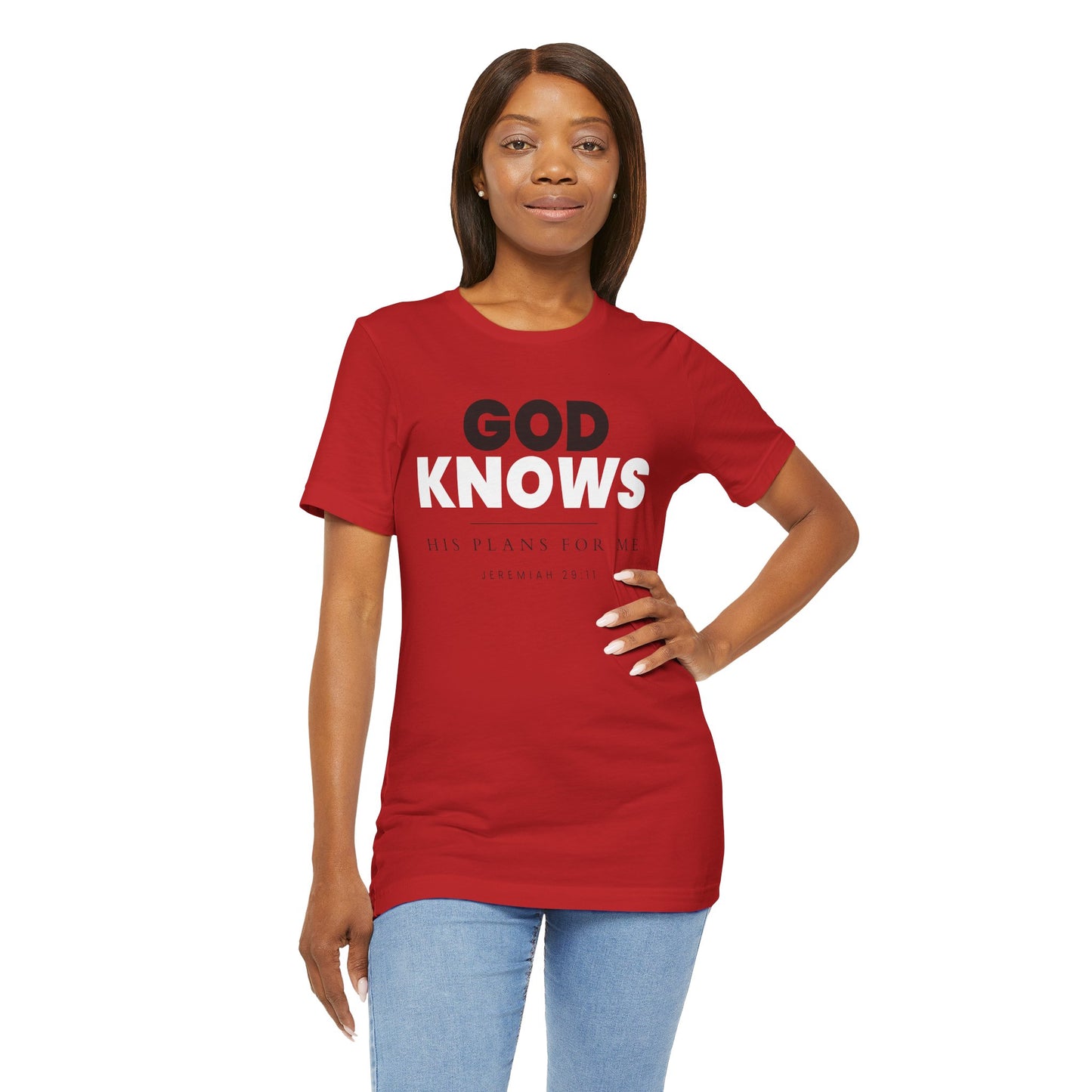 God Knows T-Shirt - Jeremiah 29:11 Faith Graphic Tee