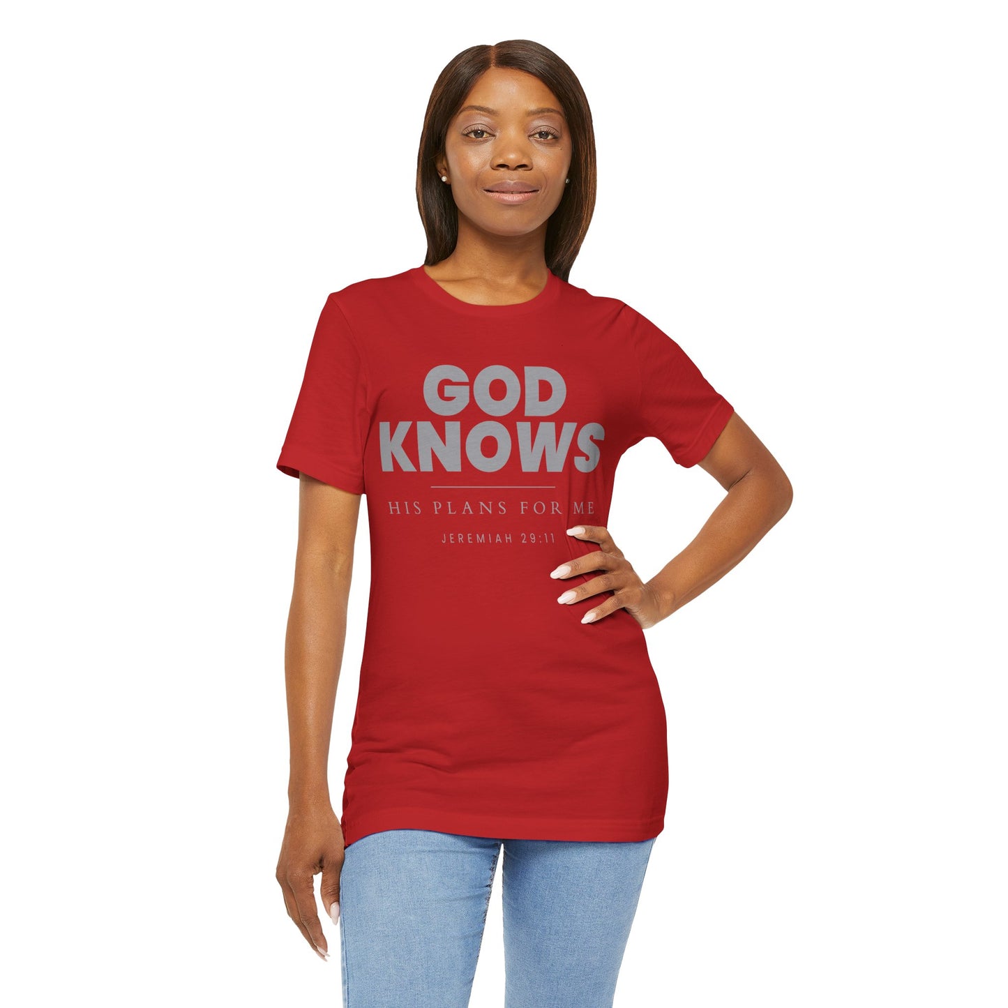 God Knows T-Shirt - Jeremiah 29:11 Faith Graphic Tee | Pure Print Edition