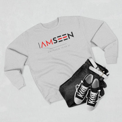 I Am Seen Crewneck Sweatshirt - Matthew 10:29-31 Christian Fleece