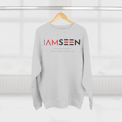 I Am Seen Crewneck Sweatshirt - Matthew 10:29-31 Christian Fleece