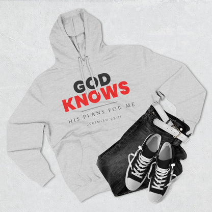 God Knows Pullover Hoodie - Jeremiah 29:11 Christian Sweatshirt