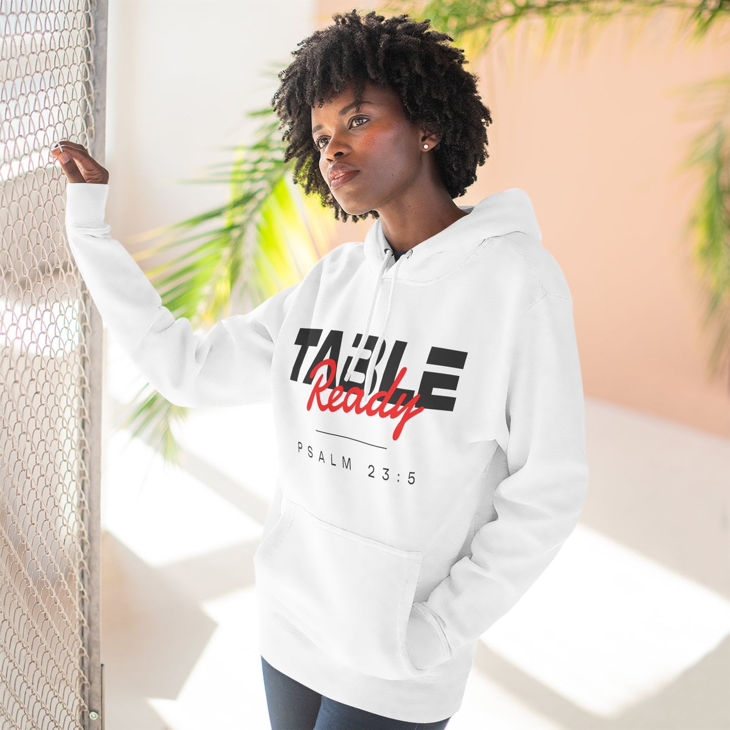 Table Ready Pullover Hoodie - Psalm 23:5 Christian Sweatshirt