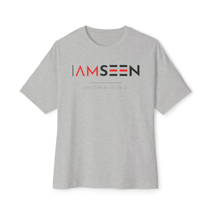 I Am Seen Oversized Tee - Matthew 10:29-31 Faith Graphic Tee | Oversized Edition