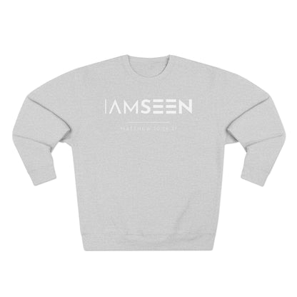 I Am Seen Crewneck Sweatshirt - Matthew 10:29-31 Christian Fleece | Pure Print Edition