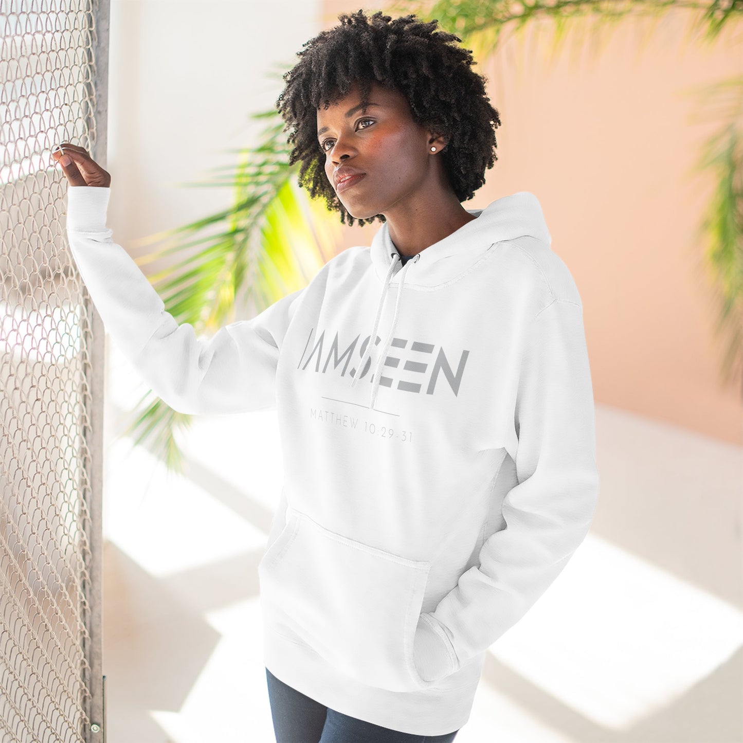 I Am Seen Pullover Hoodie - Matthew 10:29-31 Christian Sweatshirt | Pure Print Edition