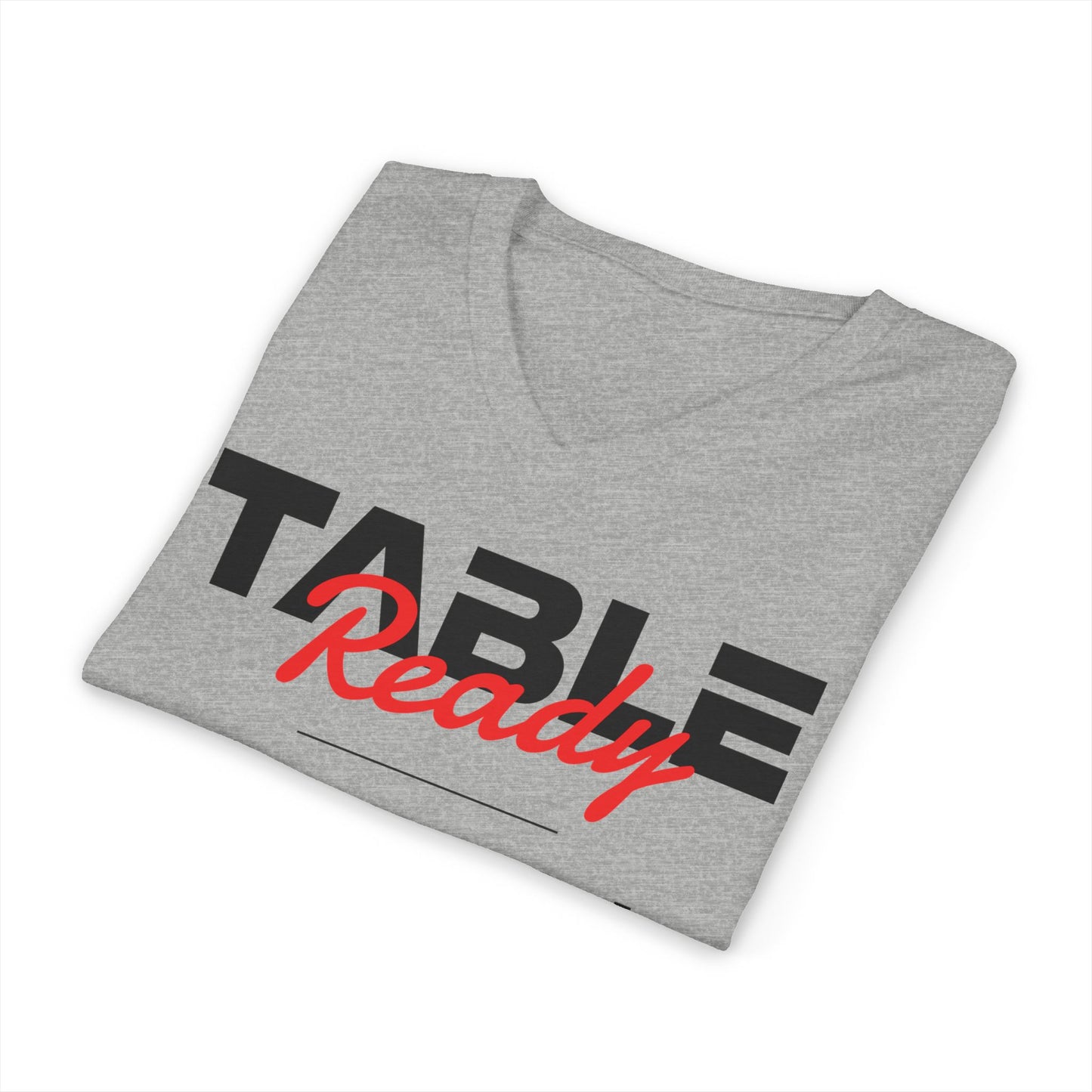 Table Ready V-Neck Tee - Psalm 23:5 Faith Graphic Tee