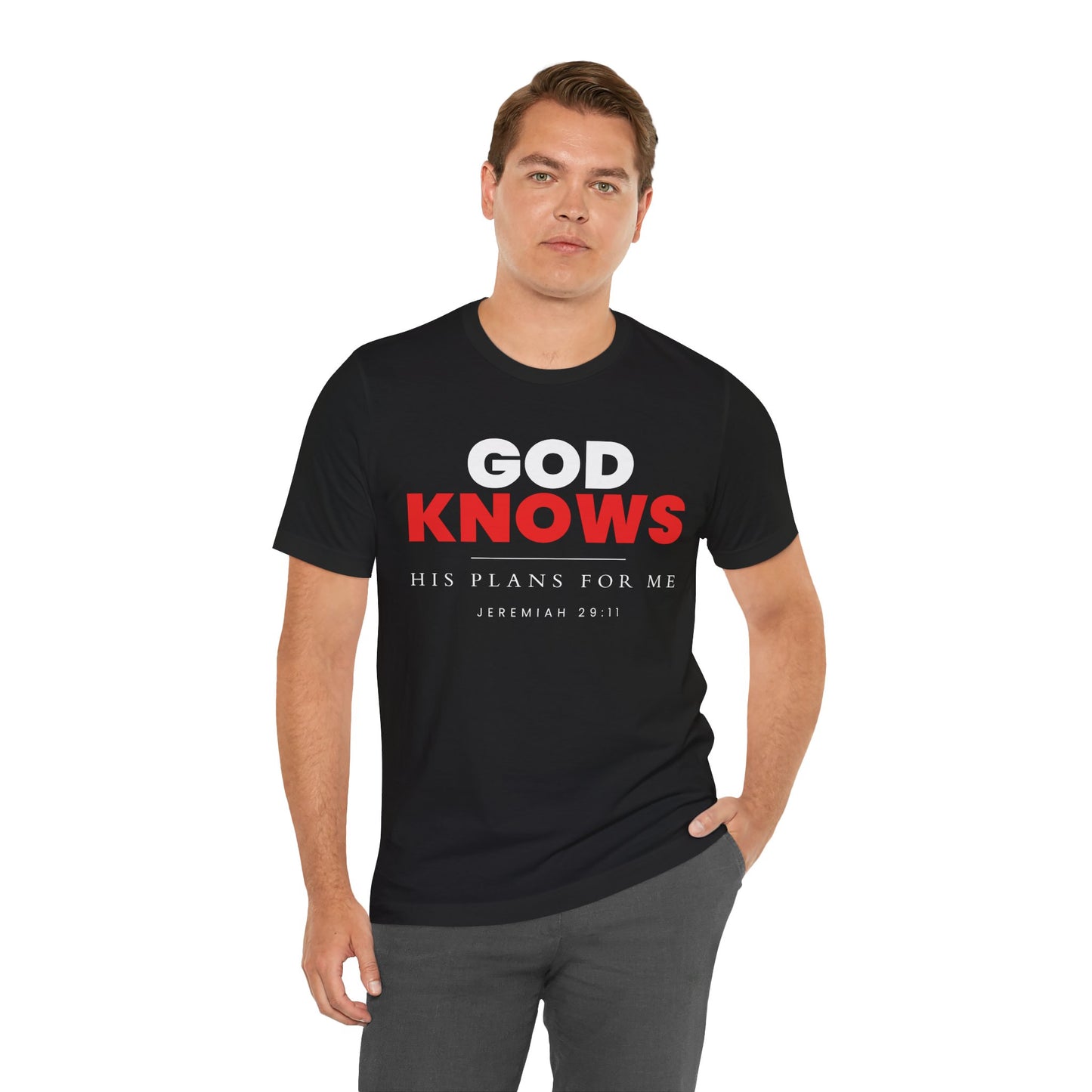 God Knows T-Shirt - Jeremiah 29:11 Faith Graphic Tee