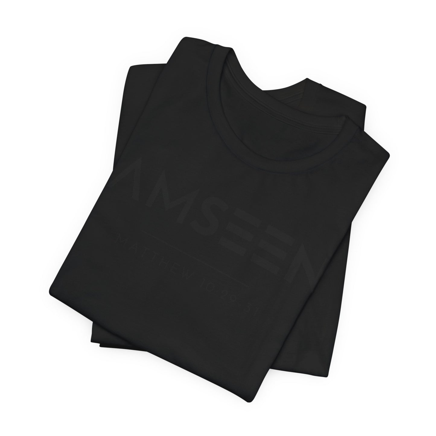 I Am Seen T-Shirt - Matthew 10:29-31 Faith Graphic Tee | Monochromatic Edition