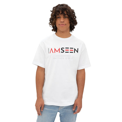 I Am Seen Oversized Tee - Matthew 10:29-31 Faith Graphic Tee | Oversized Edition